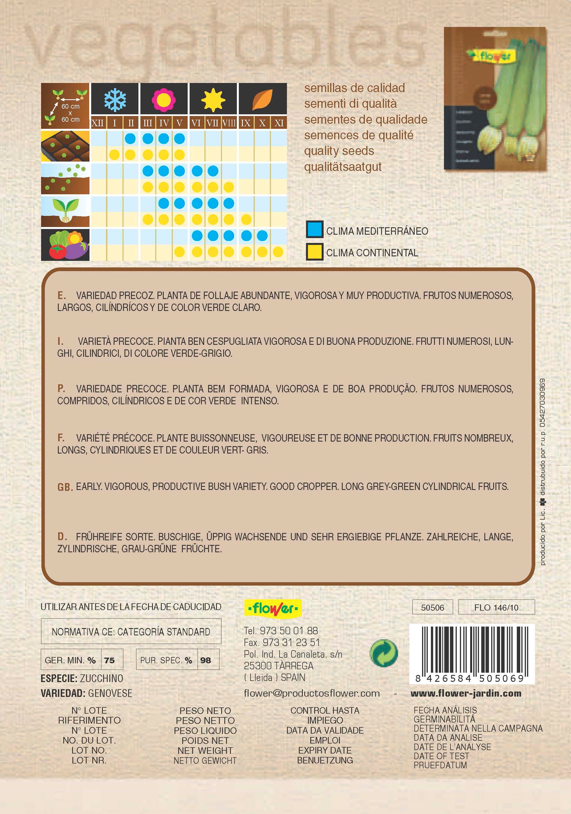 Sobre semillas calabacín 2
