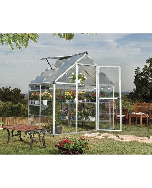 Invernadero de Policarbonato Harmony 185 x 126 cm Plateado-2