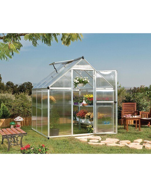 Invernadero de Policarbonato Harmony 185 x 186 cm Plateado-3