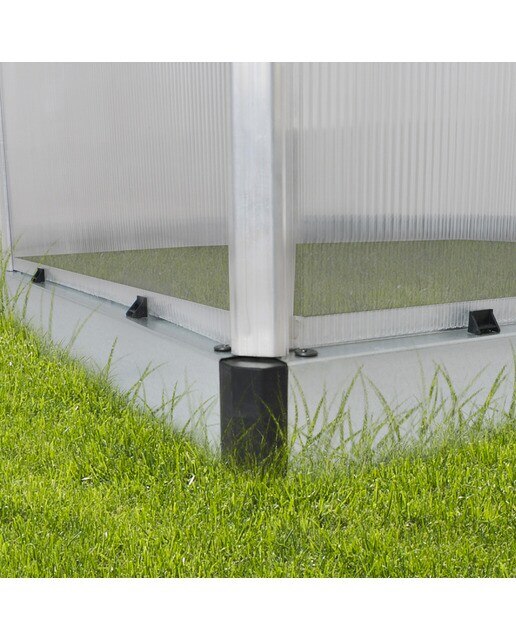 Invernadero de Policarbonato Harmony 185 x 186 cm Plateado-7