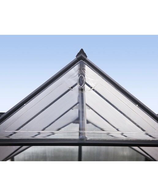 Invernadero Chalet de Policarbonato Victory 365 x 305 cm Gris oscuro-19