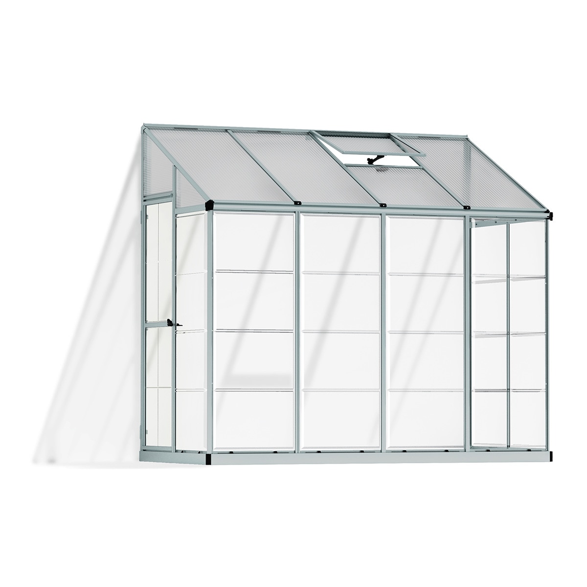 Imagen 0 de Invernadero de Policarbonato Adosado 244 x 124 cm