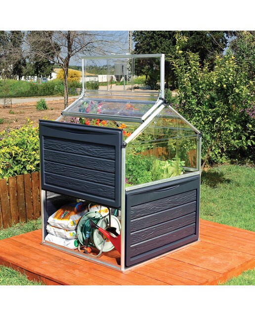Invernadero de Policarbonato Plantt Inn 118 x 116 cm Plateado-8