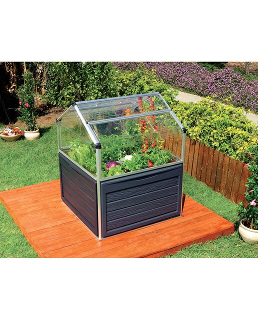 Invernadero de Policarbonato Plantt Inn 118 x 116 cm Plateado-9