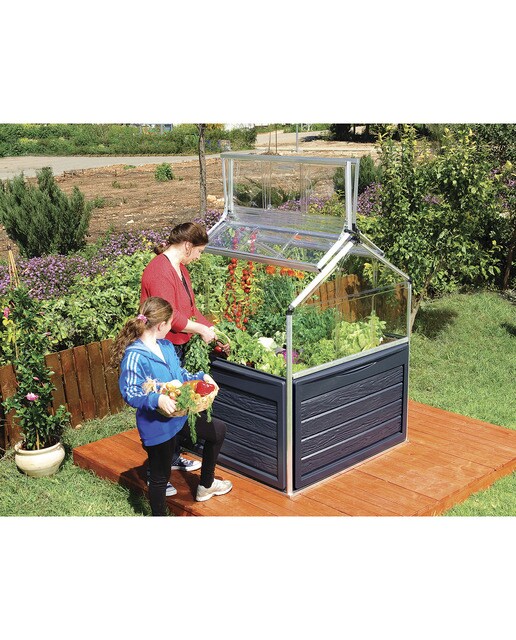 Invernadero de Policarbonato Plantt Inn 118 x 116 cm Plateado-15