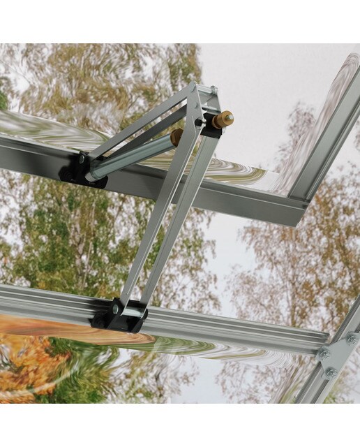 Kit Ventilación Automático para Apertura Ventanas Invernaderos Plateado-4
