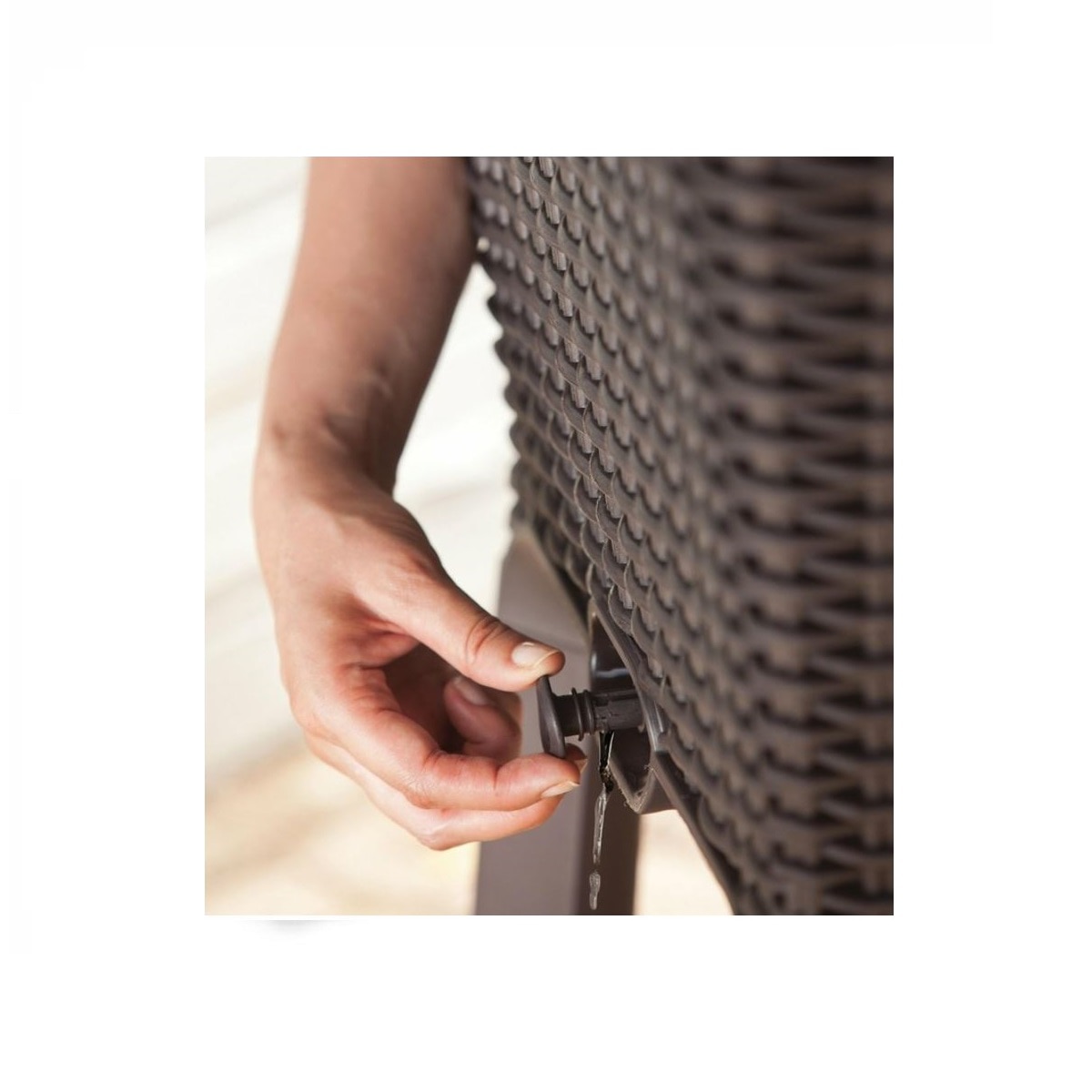 Huerto Urbano Elevado Easy Grow 114x49,3x75,7 cm y 120L Marrón-3