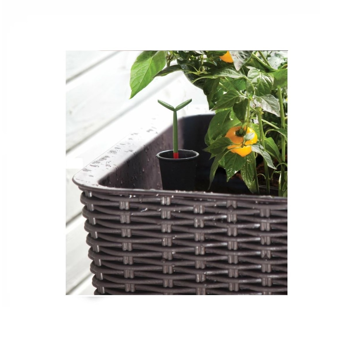 Huerto Urbano Elevado Easy Grow 114x49,3x75,7 cm y 120L Marrón-4