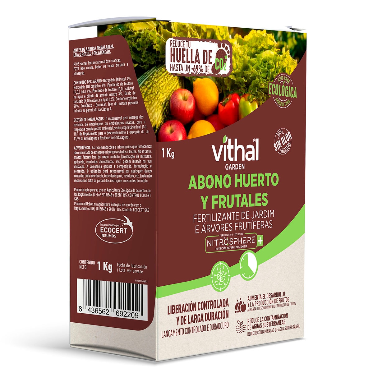 Imagem 0 de Adubo Vithal para Hortas e Árvores de Fruto 750 gr