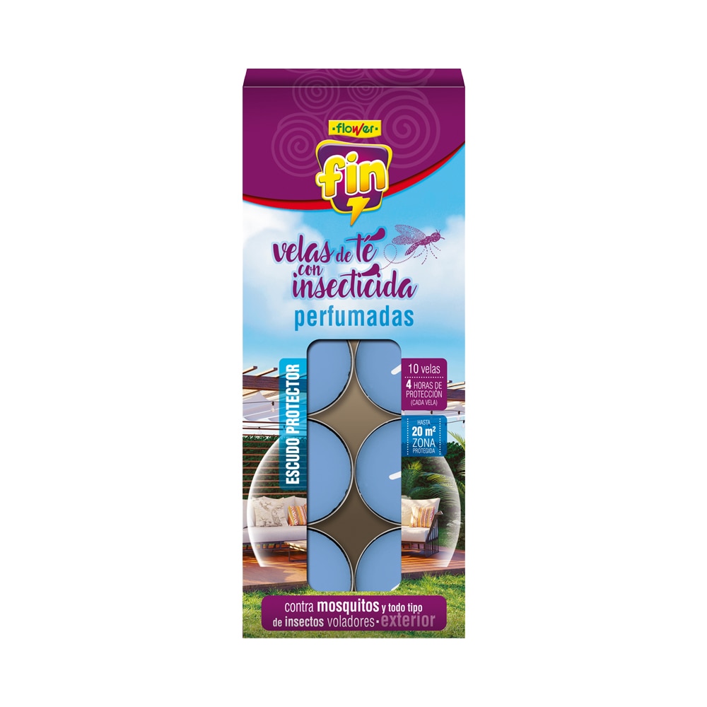 Imagen 0 de Vela de Té Perfumada con Insecticida anti Voladores - Caja 10 Uds