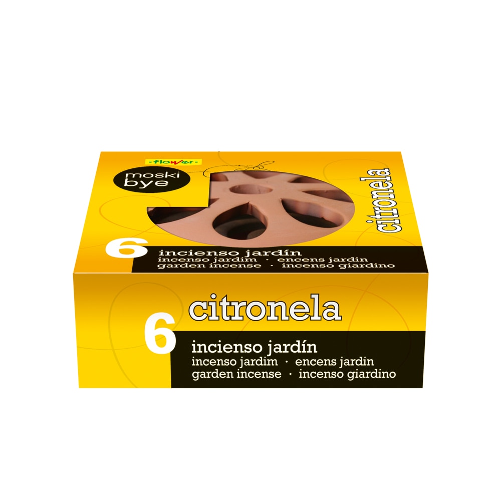 Imagem 0 de Incenso em Espiral Citronela Jardim 6 Unid. + Prato Decorativo