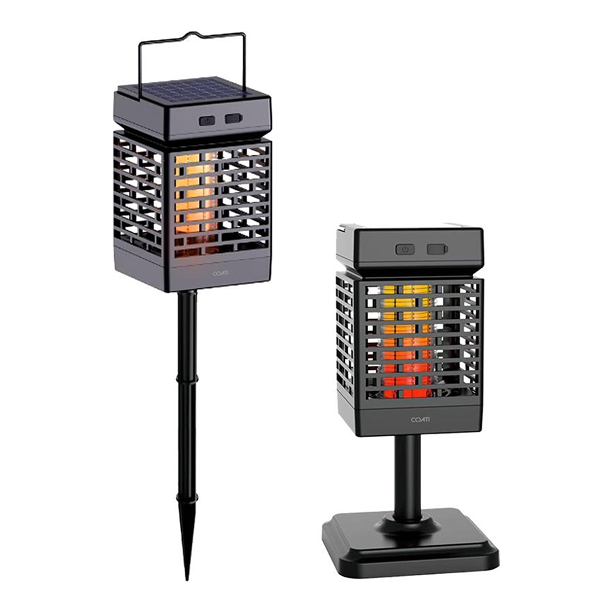 Lámpara solar recargable matamosquitos Simon Coati Negro-2