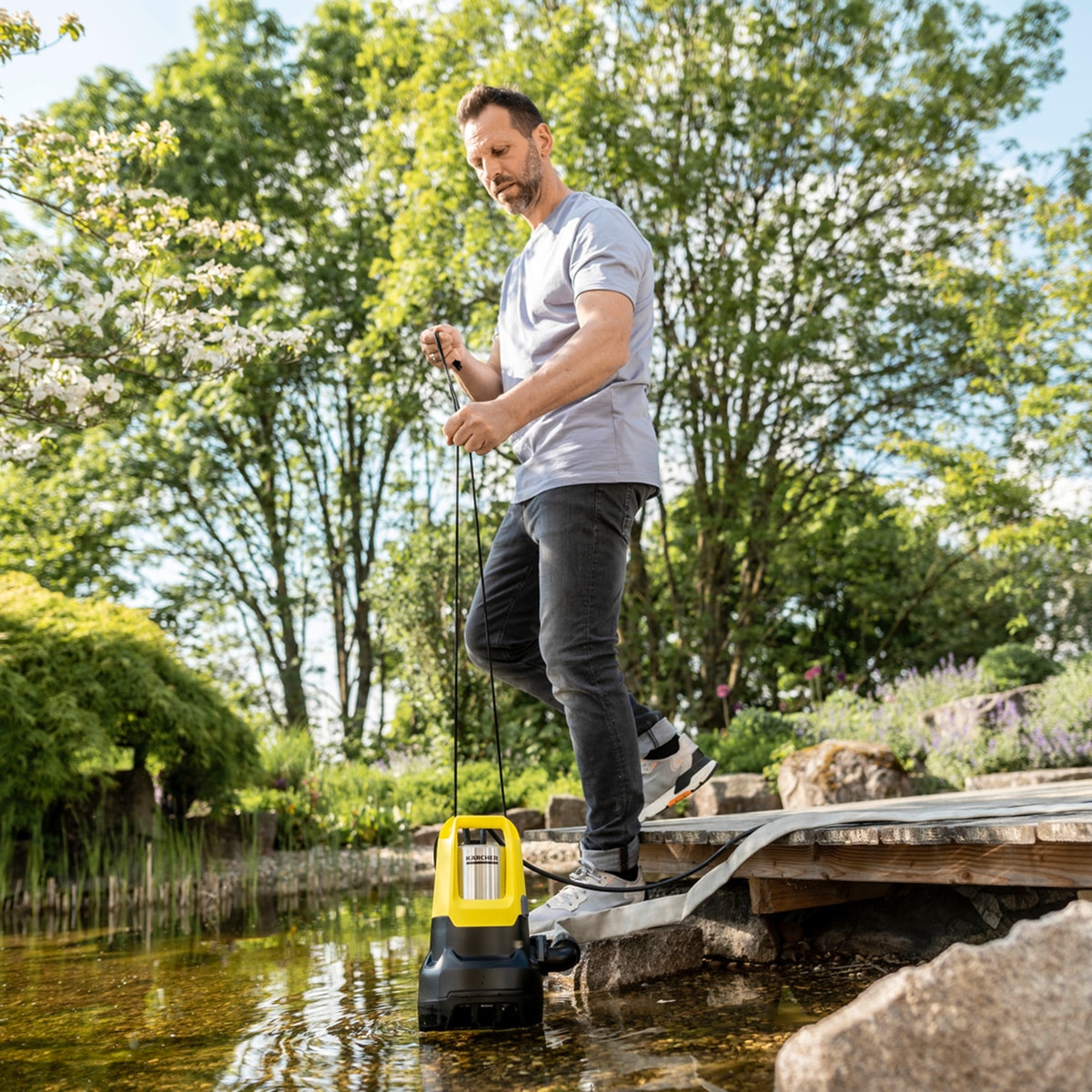Bomba de achique sumergible Karcher SP 22.000 Dirt Level Sensor Amarillo-2
