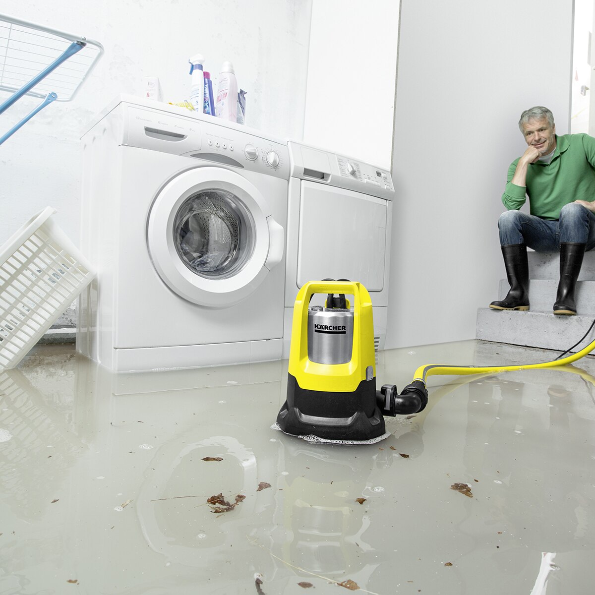 Bomba de achique sumergible Karcher SP 22.000 Dirt Level Sensor Amarillo-5