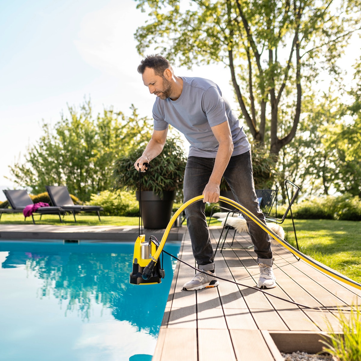 Bomba de achique sumergible Karcher SP 17.000 Flat Level Sensor Amarillo-3