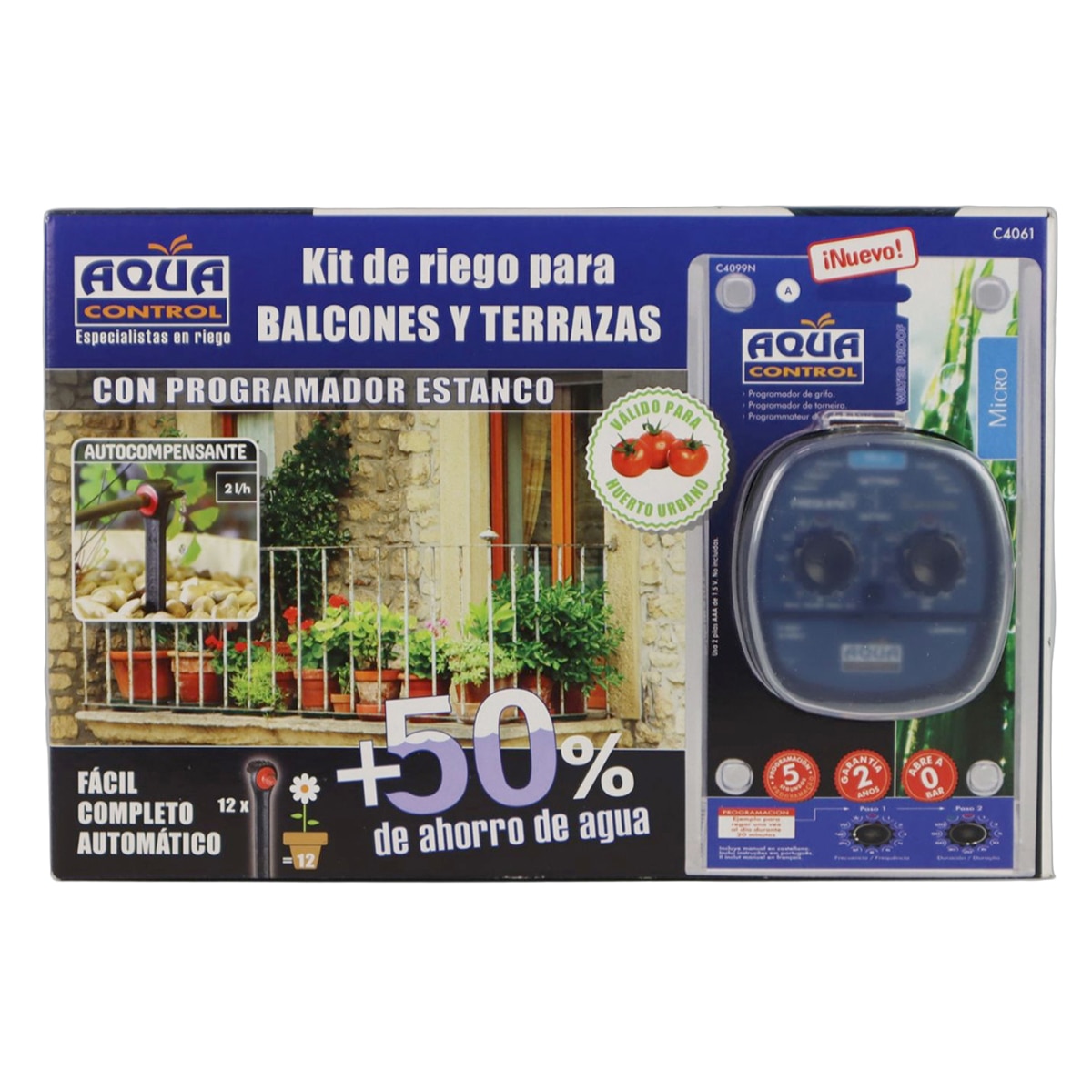 Kit de Rega Gota a Gota com Programador para Varandas C4099 3