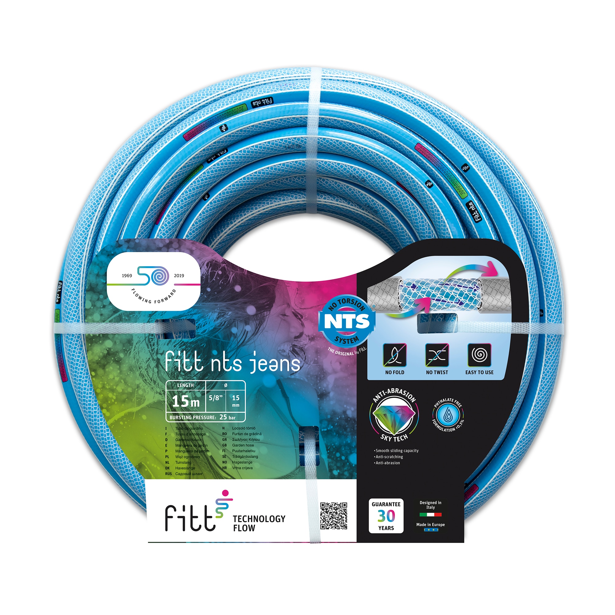 Imagen 0 de Manguera de jardín Jeans Ø 15 mm x 15 m + Accesorios