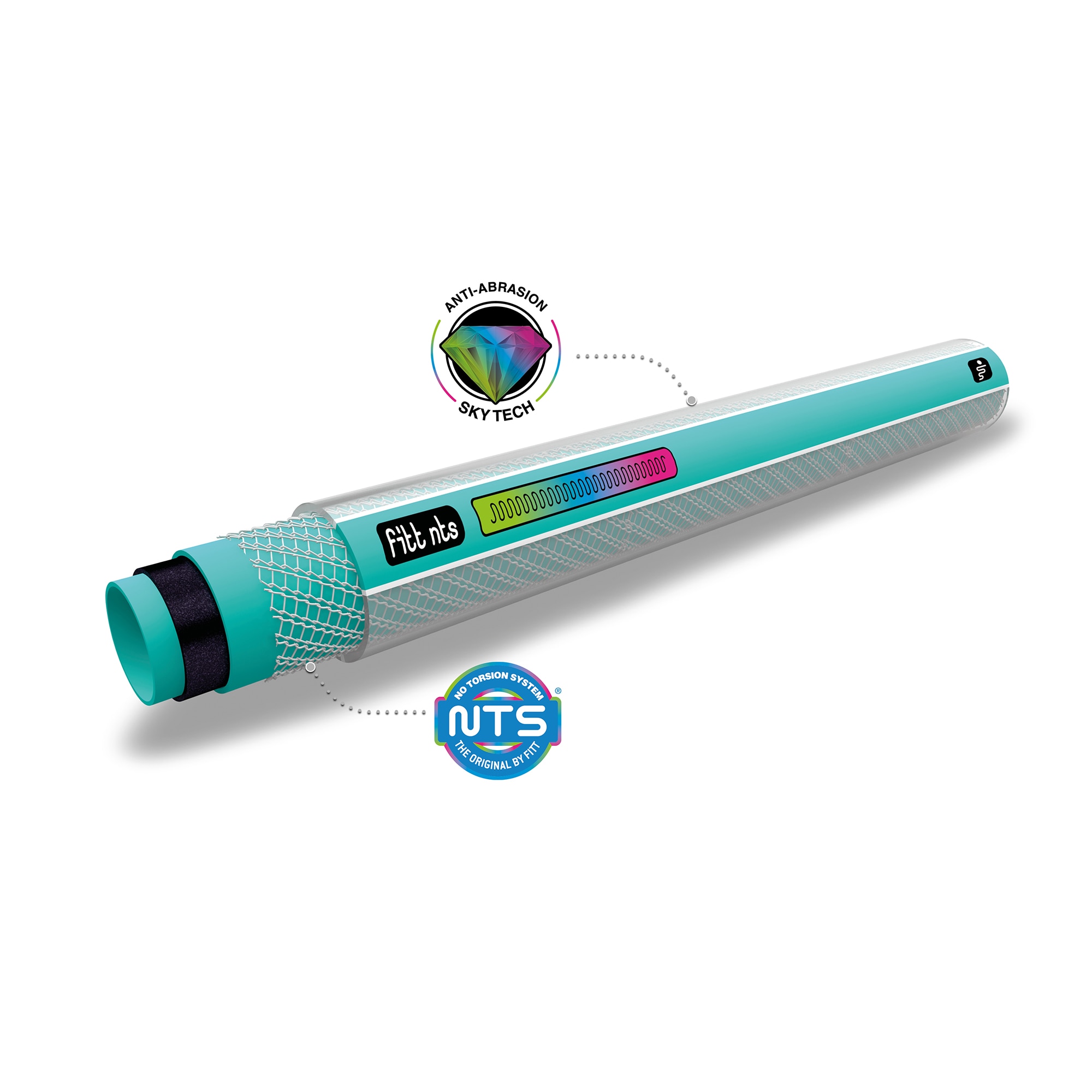 Manguera de jardín NTS ECO Ø 15 mm x 25 m Azul-2