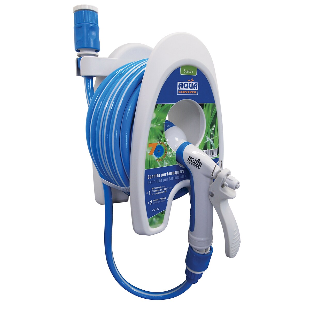 Manguera extensible con accesorios Azul / Gris-1