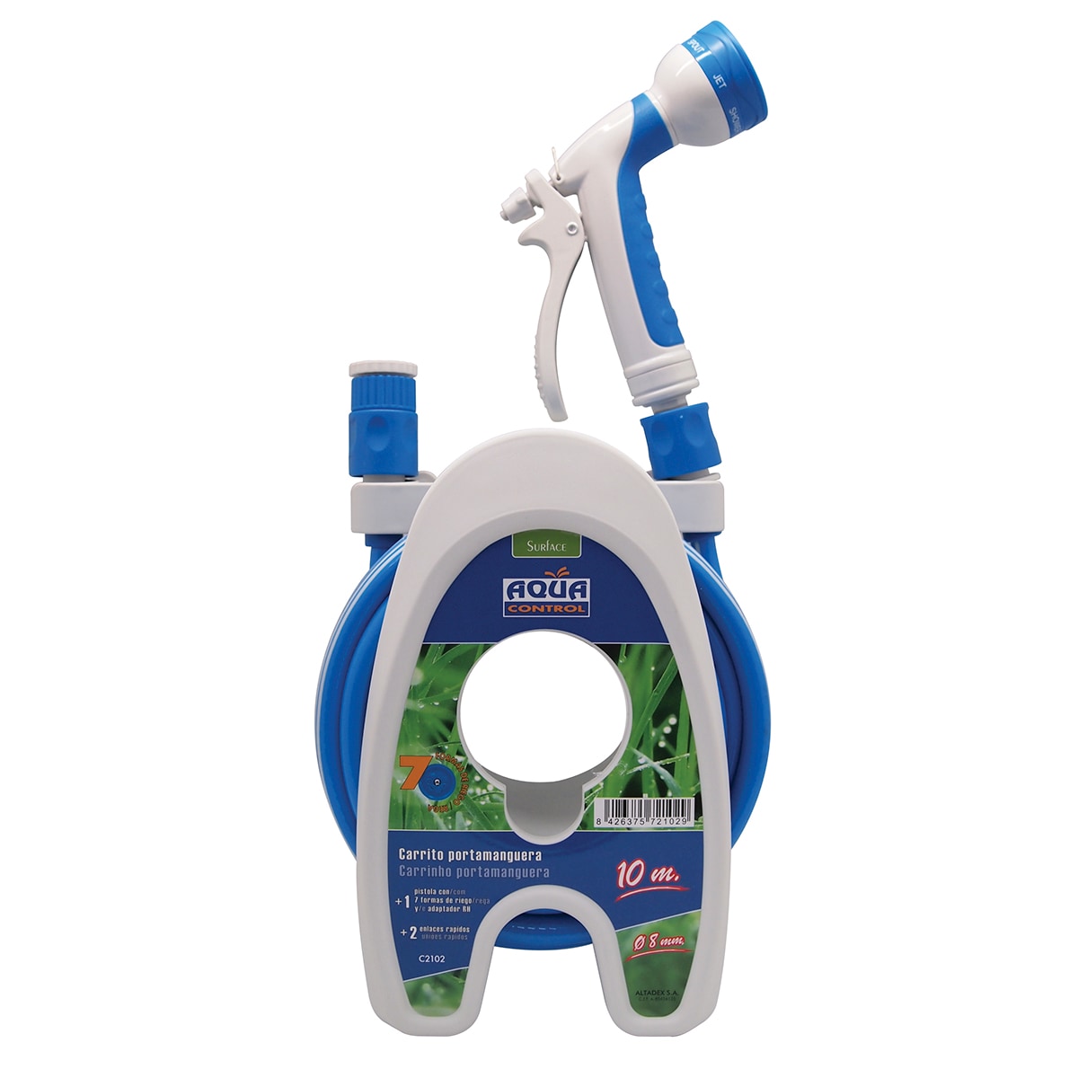 Manguera extensible con accesorios Azul / Gris-3