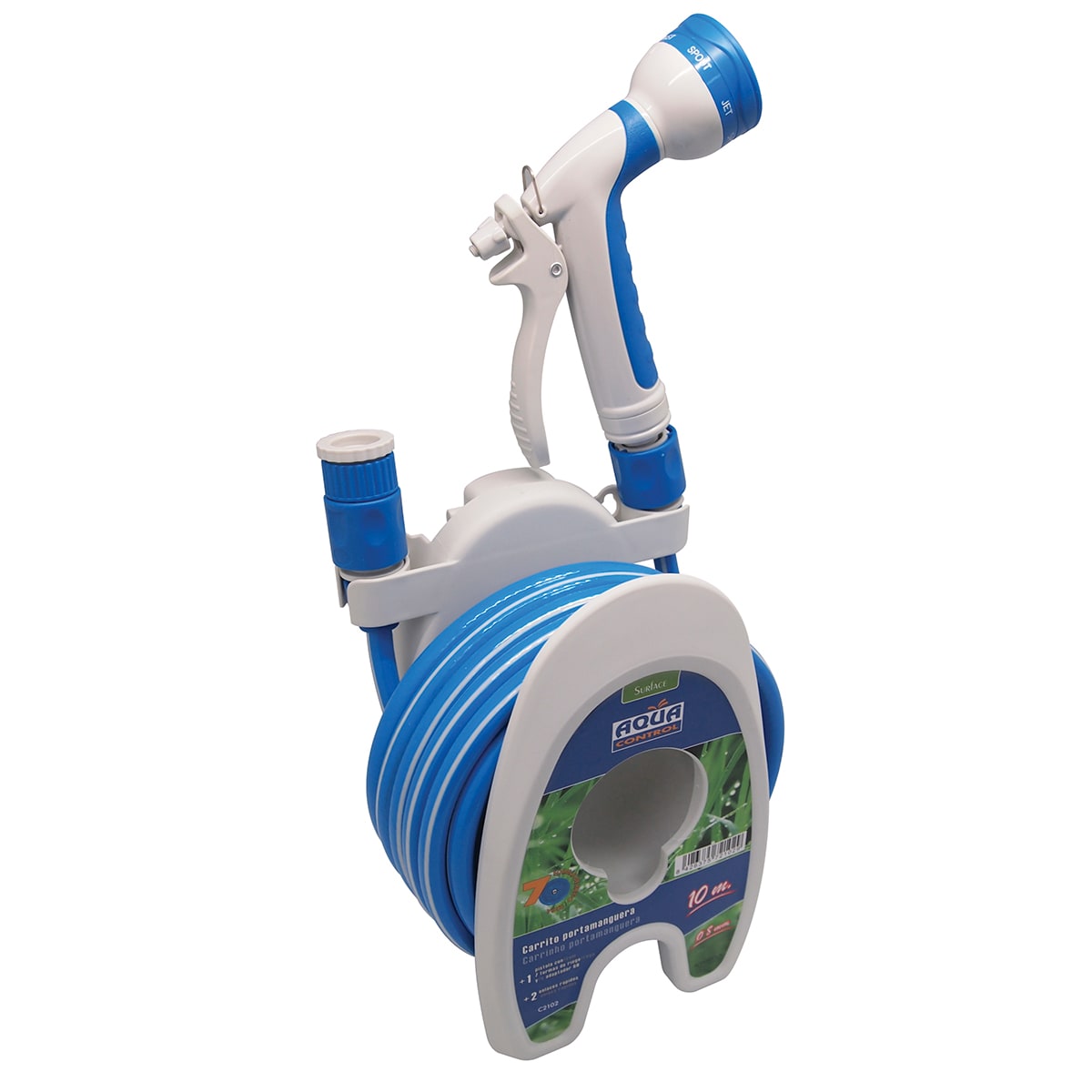 Manguera extensible con accesorios Azul / Gris-4