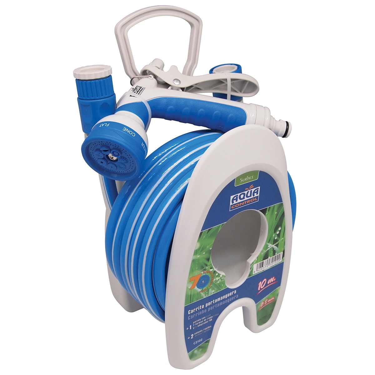 Manguera extensible con accesorios Azul / Gris-8