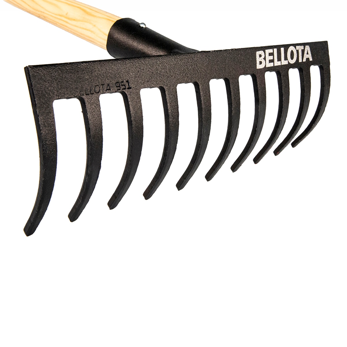 Rastrillo de jardin profesional con mango Negro / Madera-4