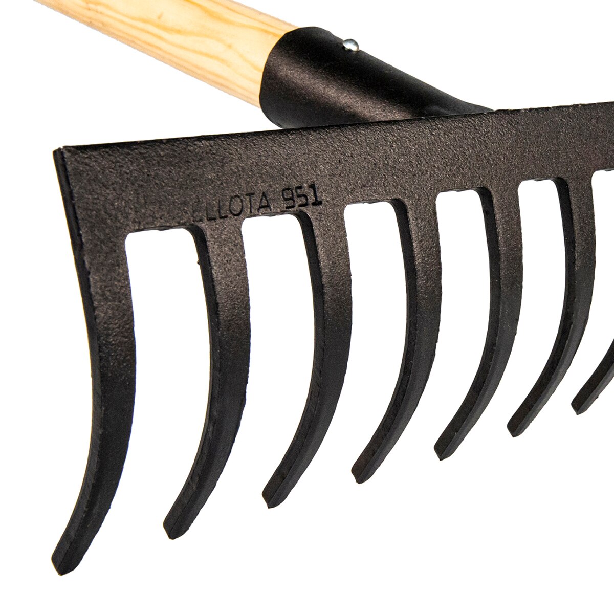 Rastrillo de jardin profesional con mango Negro / Madera-5