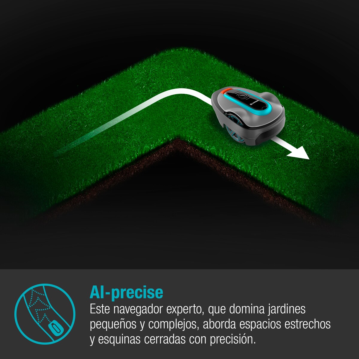 Robot cortacésped Sileno City 250 m².. Gris / Azul-5