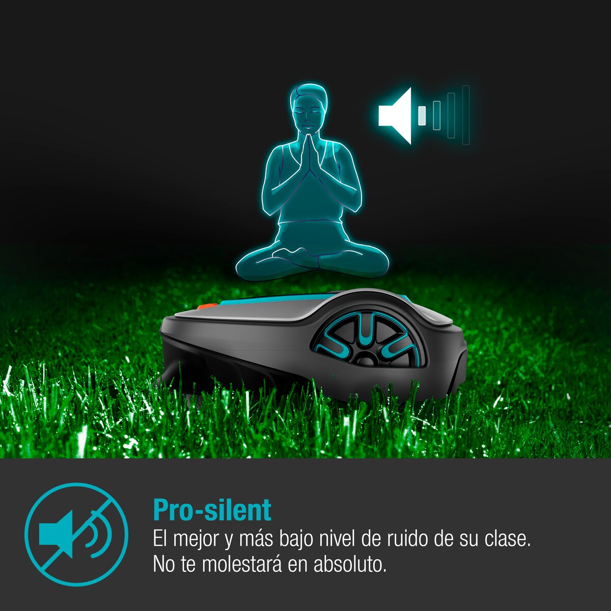 Robô Máquina de Cortar Relva Sileno Life - 750 m² Cinzento / Azul-4