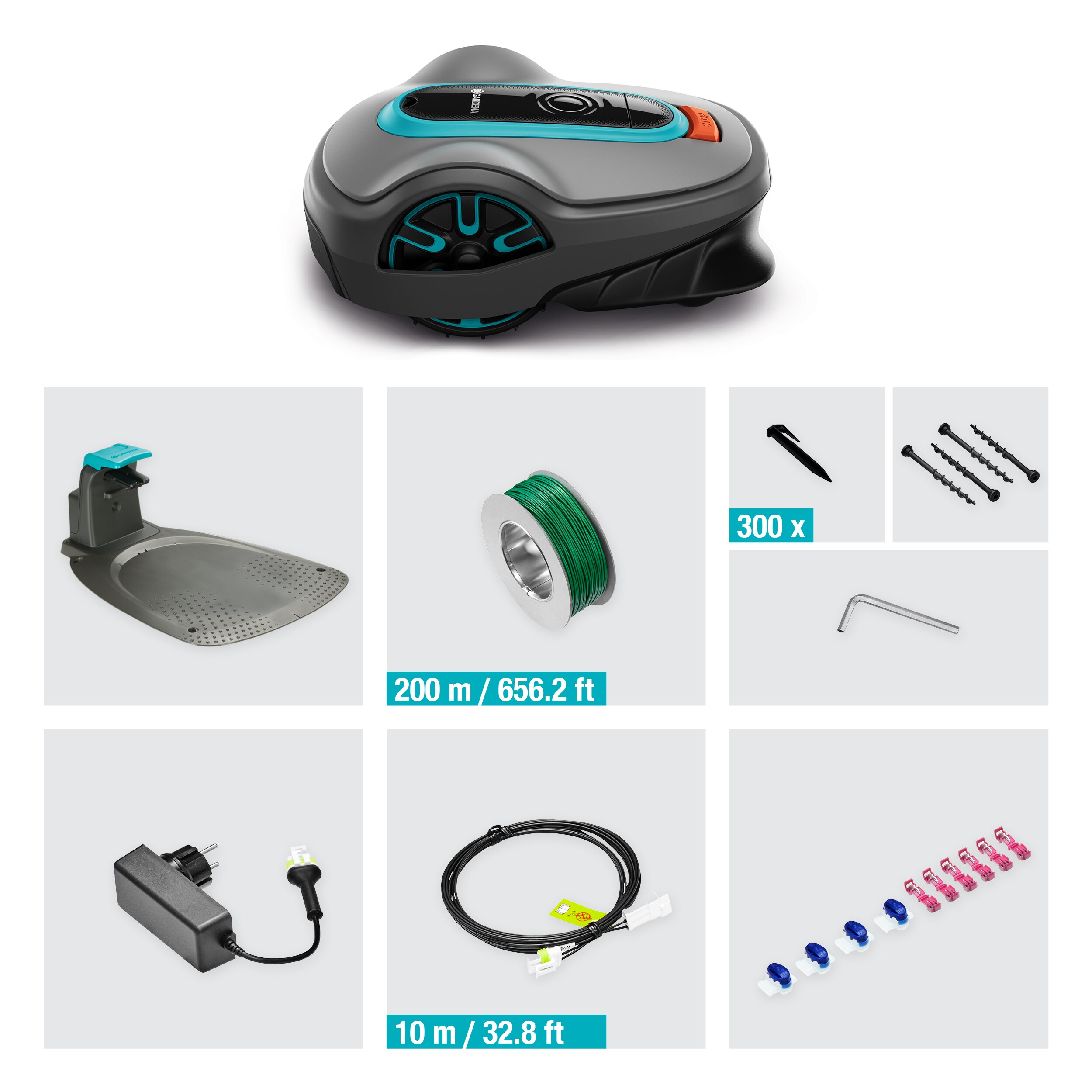 Robot cortacésped Sileno Life 750 m² Gris / Azul-7