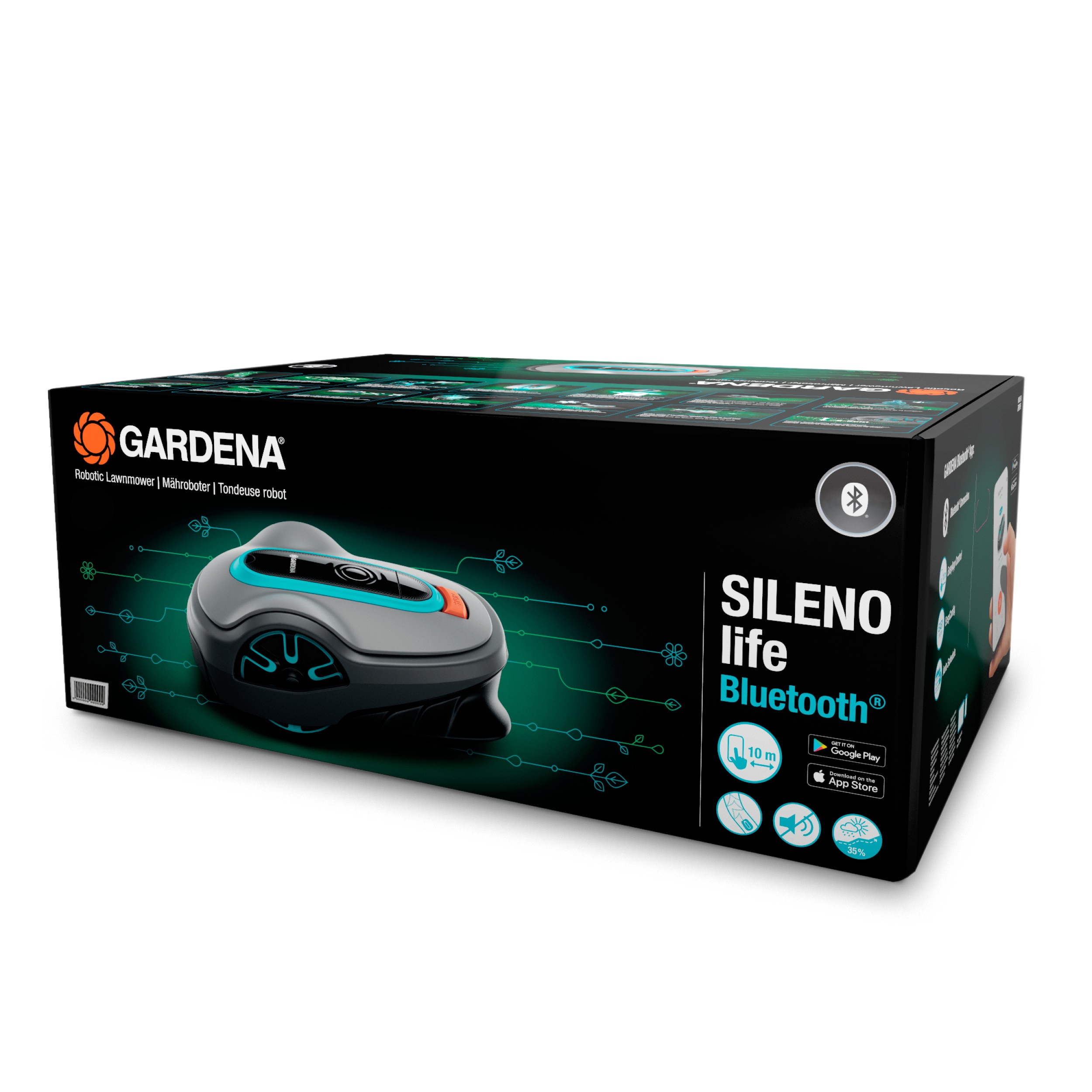 Robot cortacésped Sileno Life 750 m² Gris / Azul-9