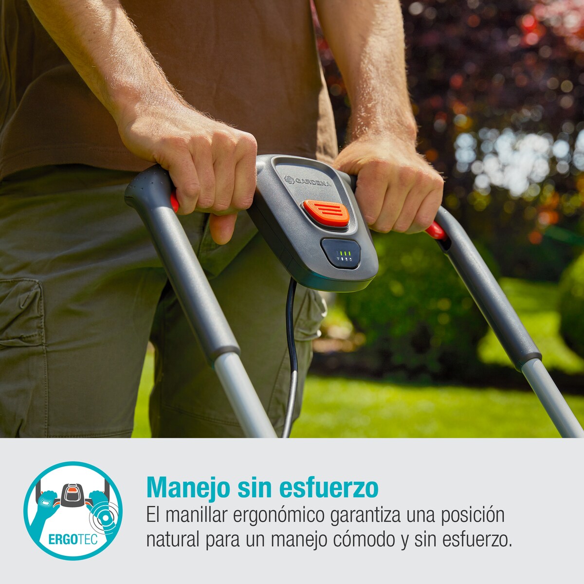 Cortacésped a batería Power Max 32/2x18 V Power for All Gris / Azul-5