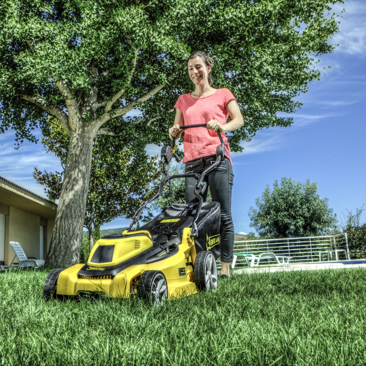 Cortacésped Eléctrico GRASS 500E Amarillo / Negro-6