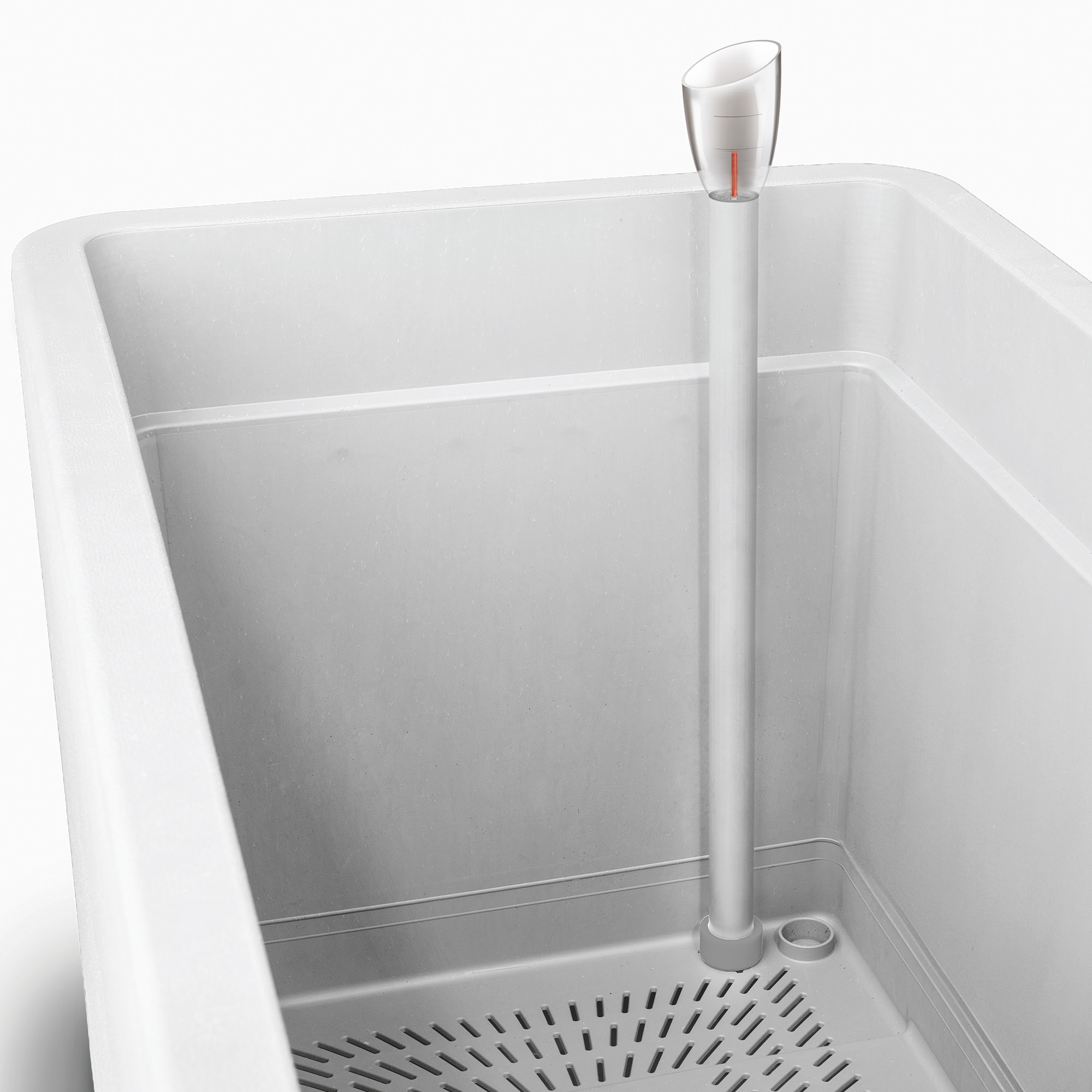 Vaso 38 x 38 cm Cosmos - Branco Pérola Branco-2
