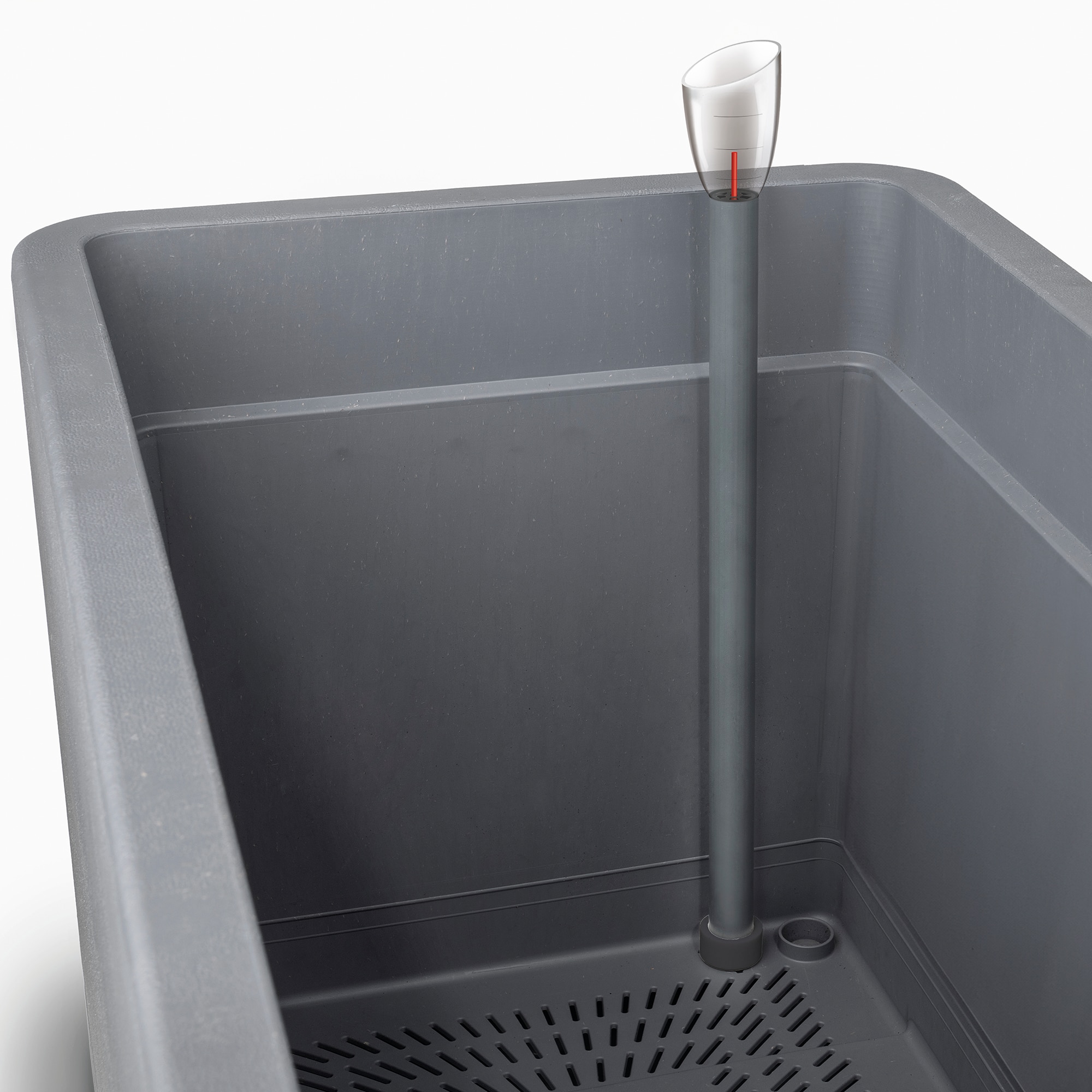 Vaso 38 x 38 cm Cosmos - Cinzento Cinza Cinzento-2
