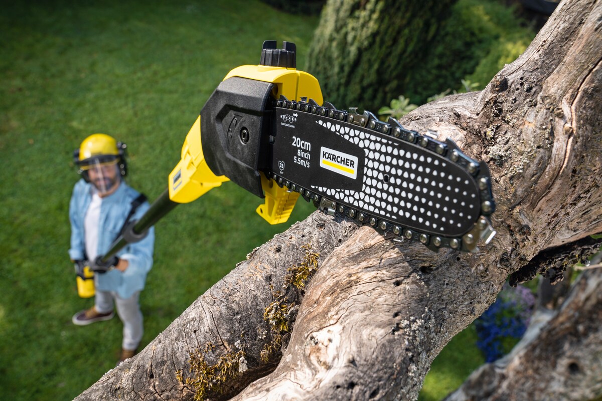 Motosierra a Batería 18 V con Pértiga PSW18-20 (8''/20 cm) (sin baterías ni cargador) Amarillo / Negro-5