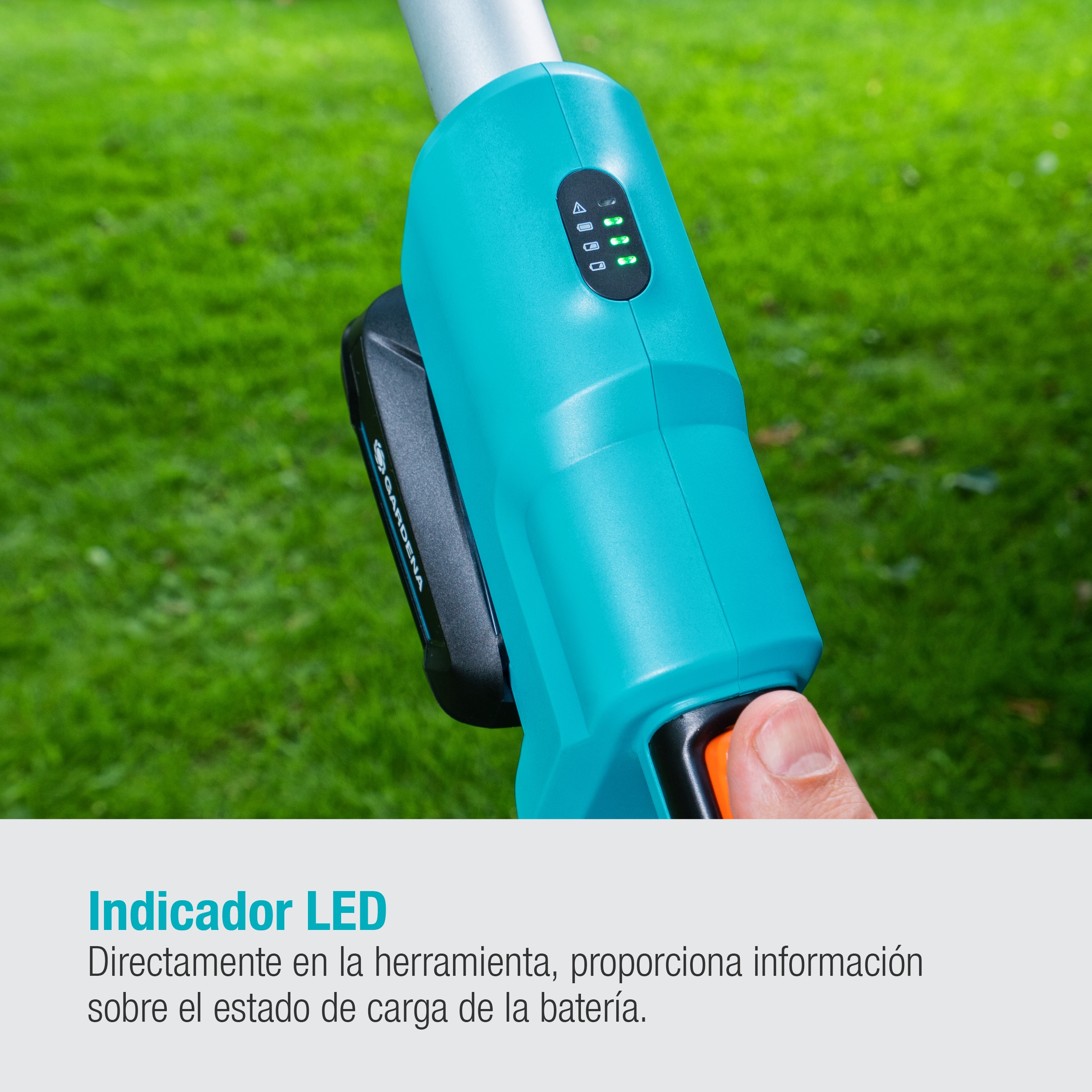 Cortasetos Telescópico a batería THS 42/18V Power for All Gris / Azul-5