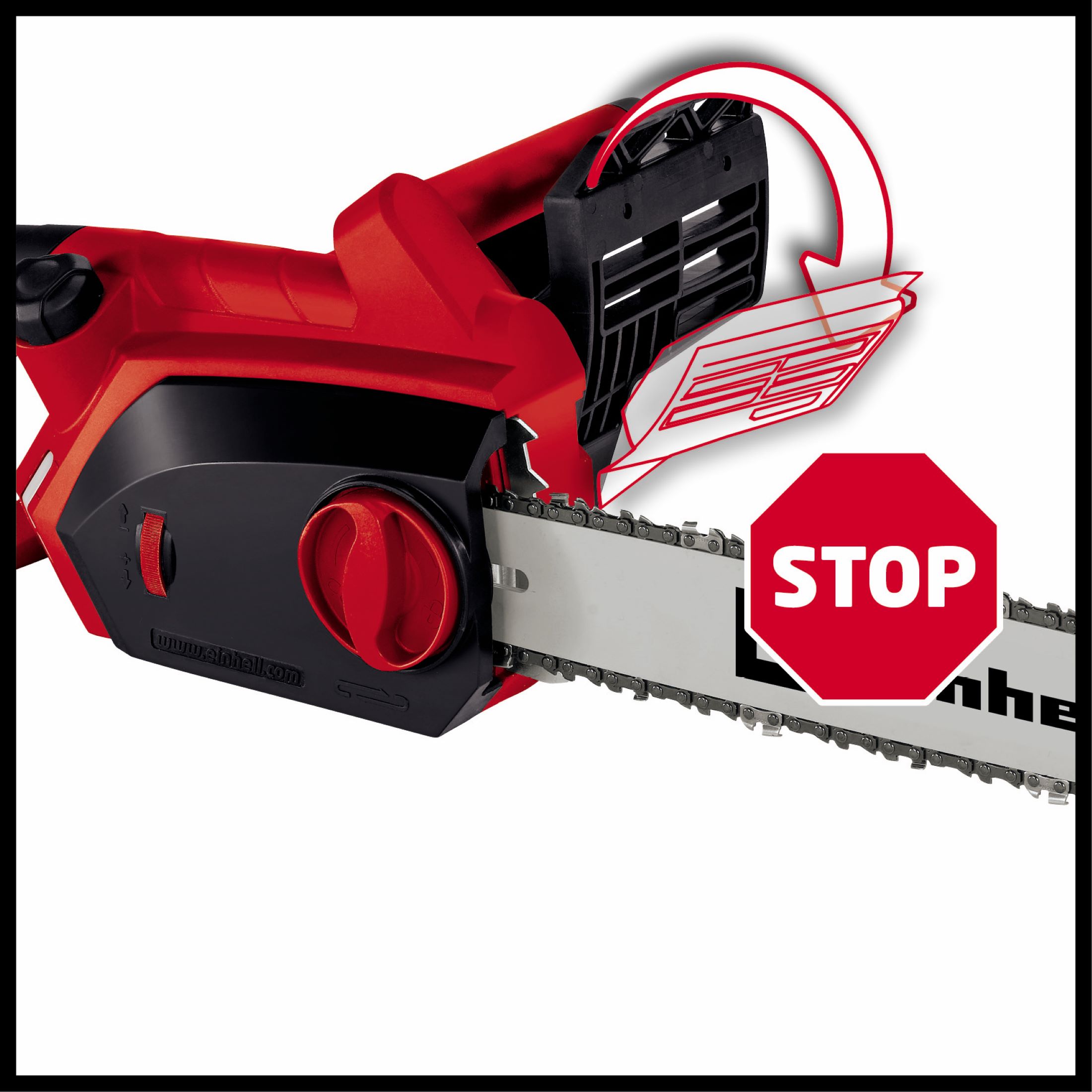 Motosserra Elétrica - 1800 W Vermelho / Preto-5