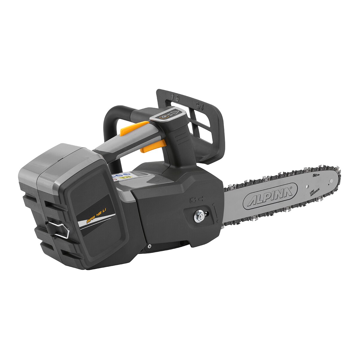 ALPINA – Motosierra a Batería 48 V APR 48 Li (12’/30 cm) (sin baterías ni cargador).
