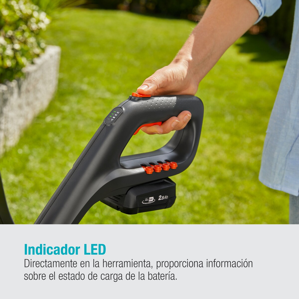 Cortabordes Batería ComfortCut 23/18V Power for All Gris / Azul-5