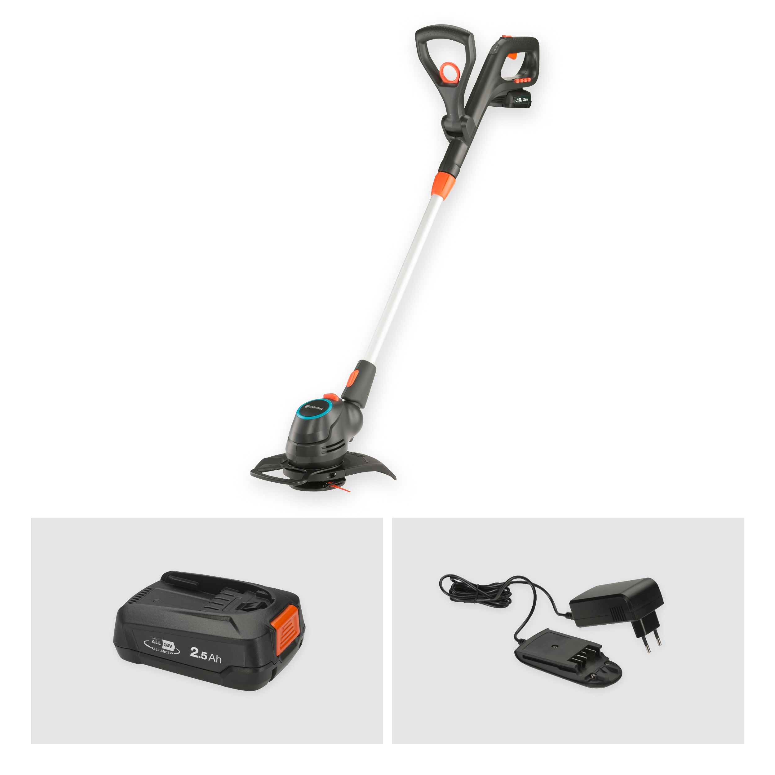 Cortabordes Batería ComfortCut 23/18V Power for All Gris / Azul-8