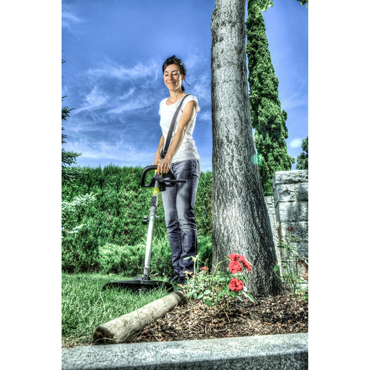 Cortabordes eléctrico Amarillo / Negro-2