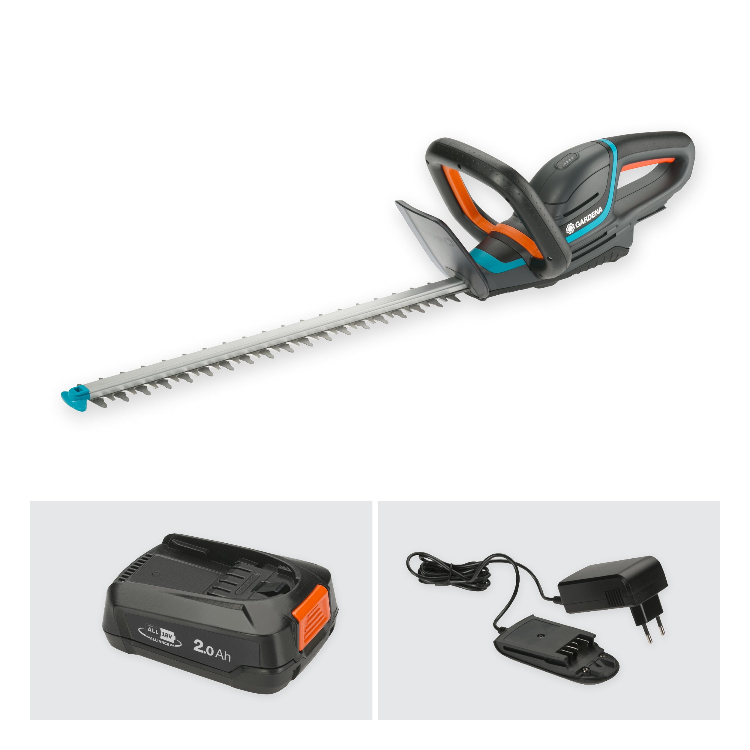 Cortasetos a batería ComfortCut 50/18V Power for All Gris / Azul-8