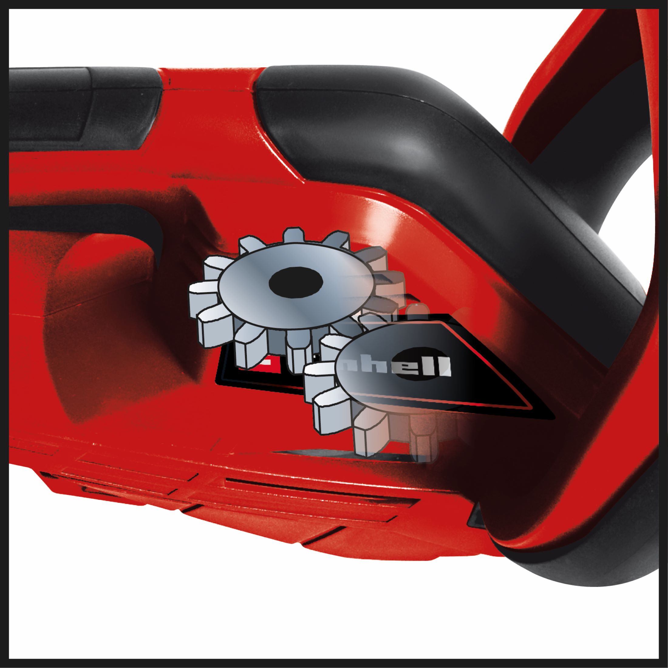 Cortasetos eléctrico 45 cm 420 W Rojo / Negro-4