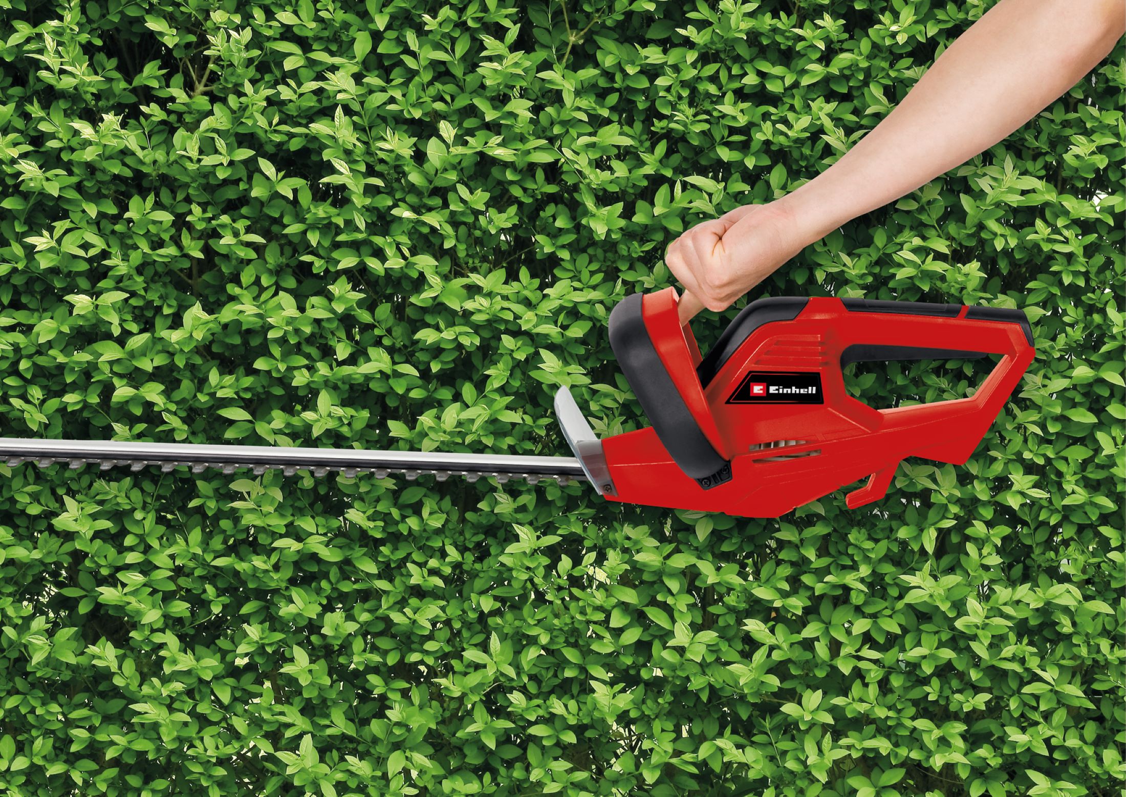 Cortasetos eléctrico 45 cm 420 W Rojo / Negro-11