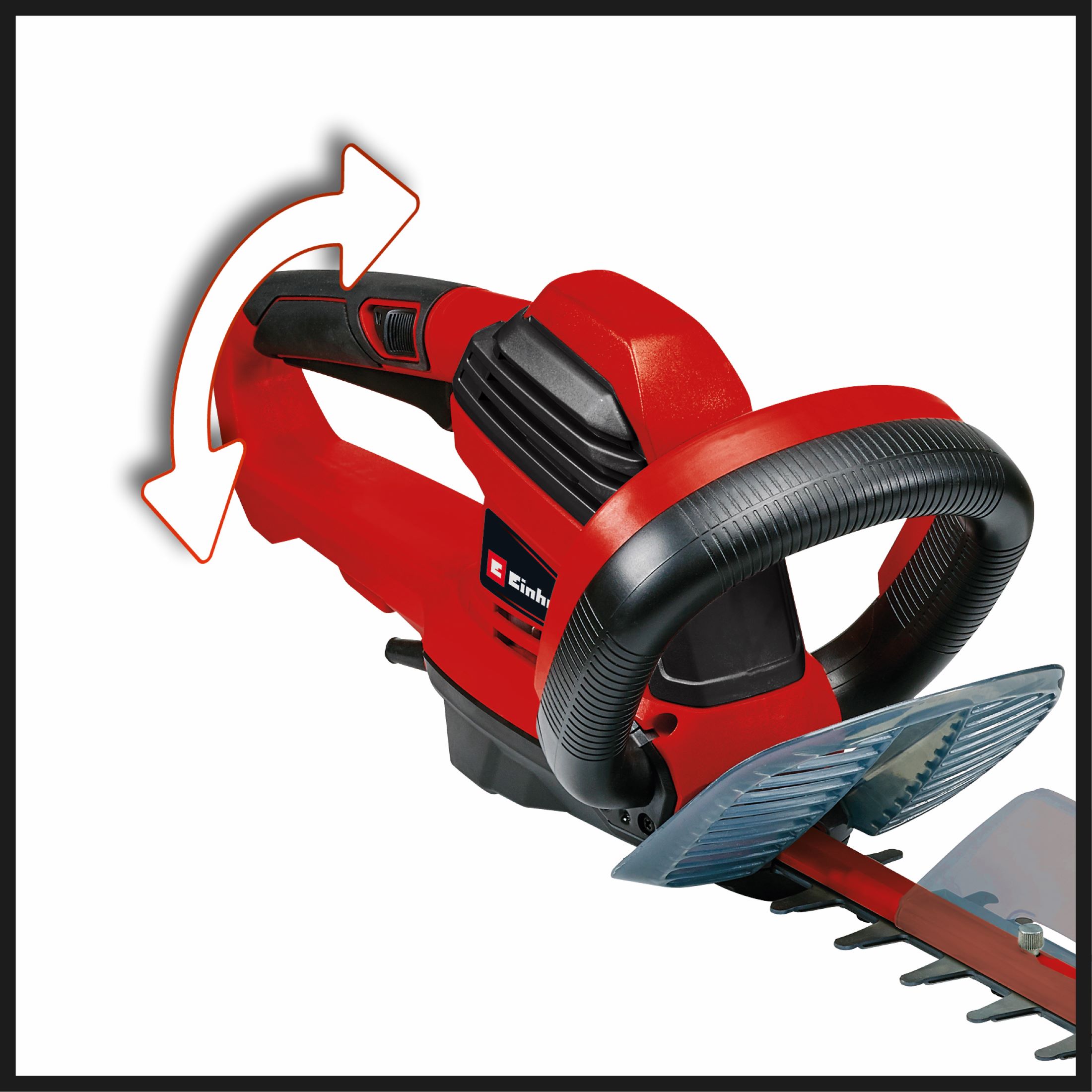 Cortasetos Eléctrico 67 cm 700 W Rojo / Negro-3