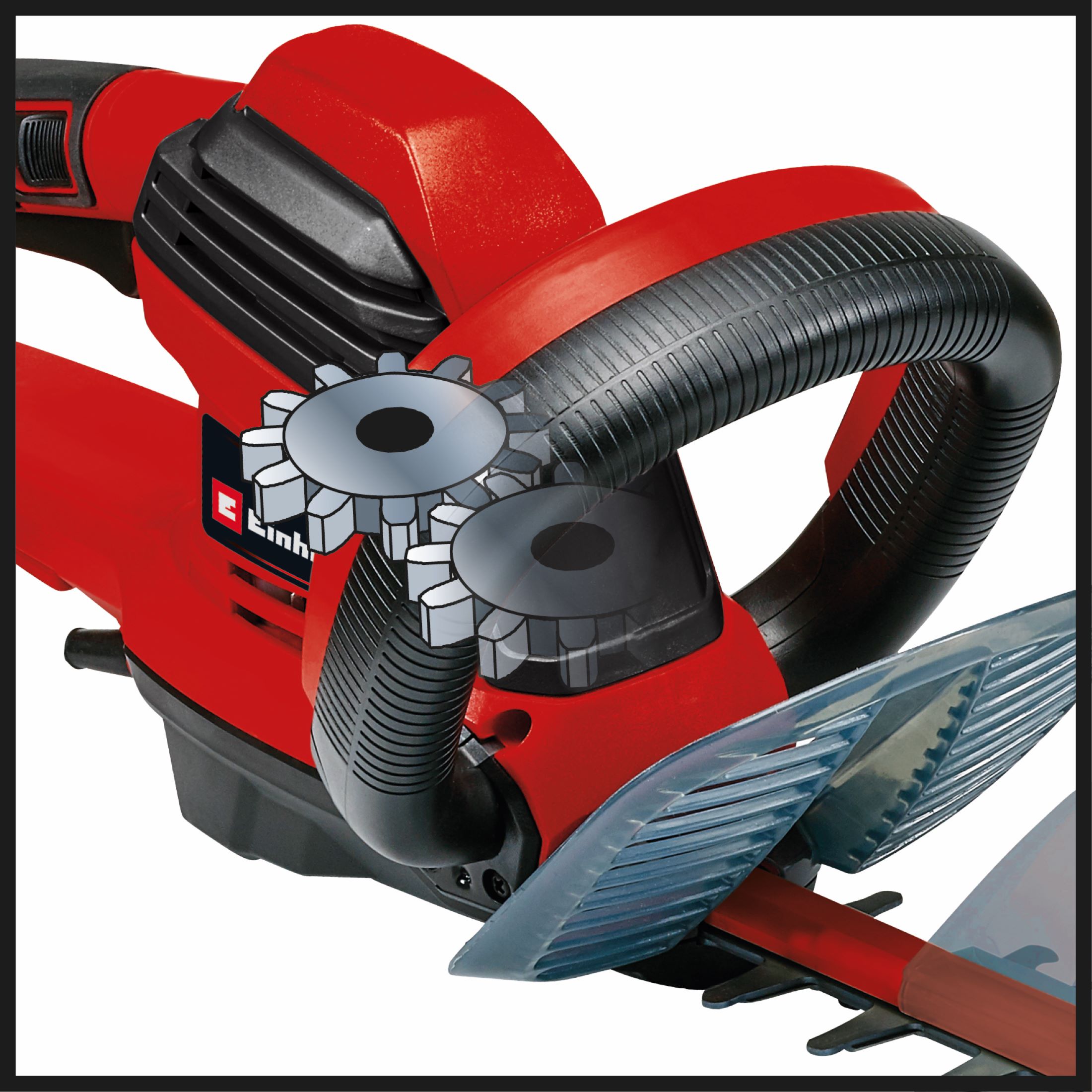 Cortasetos Eléctrico 67 cm 700 W Rojo / Negro-5