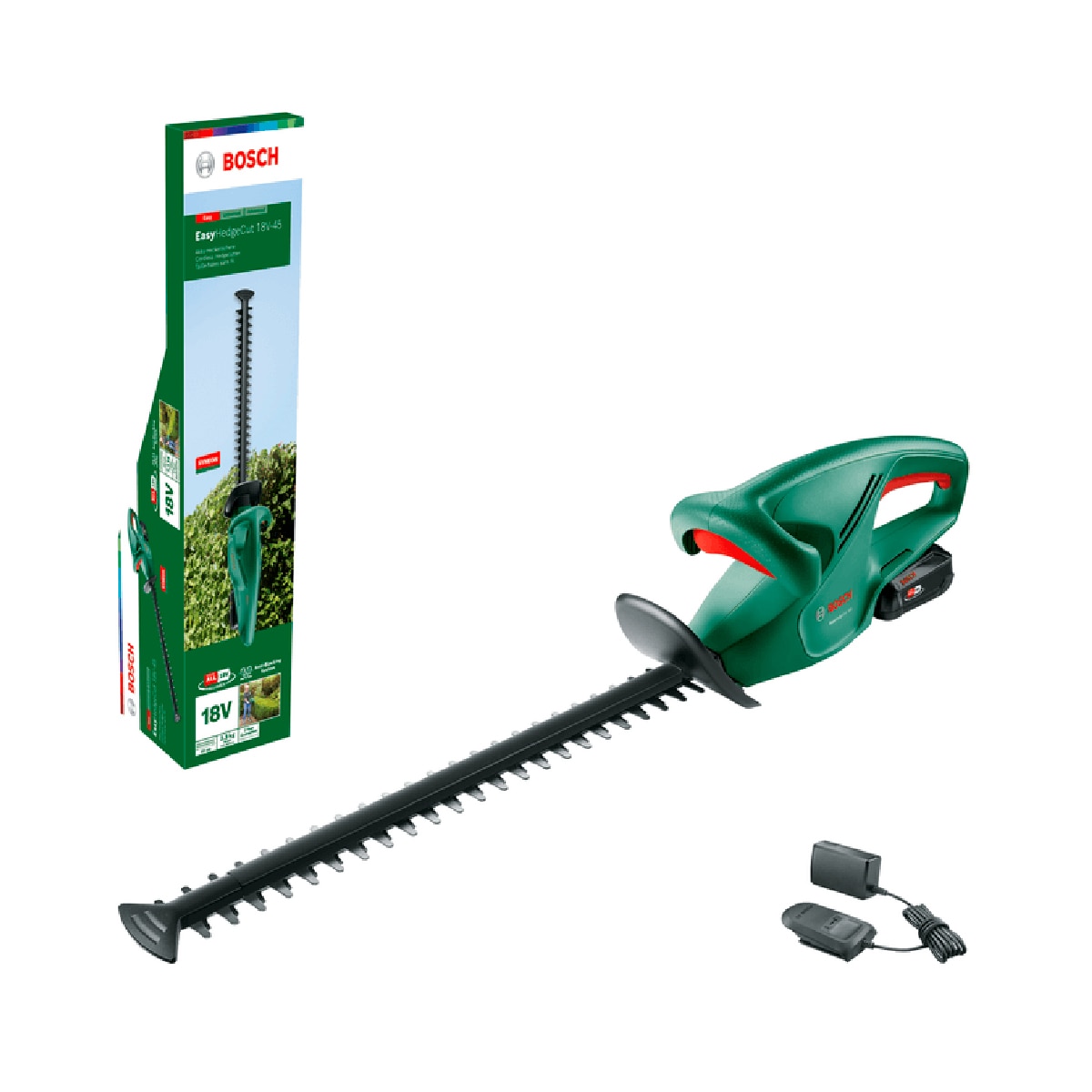 Corta-Sebes a Bateria 18 V 45 cm Verde / Preto-4