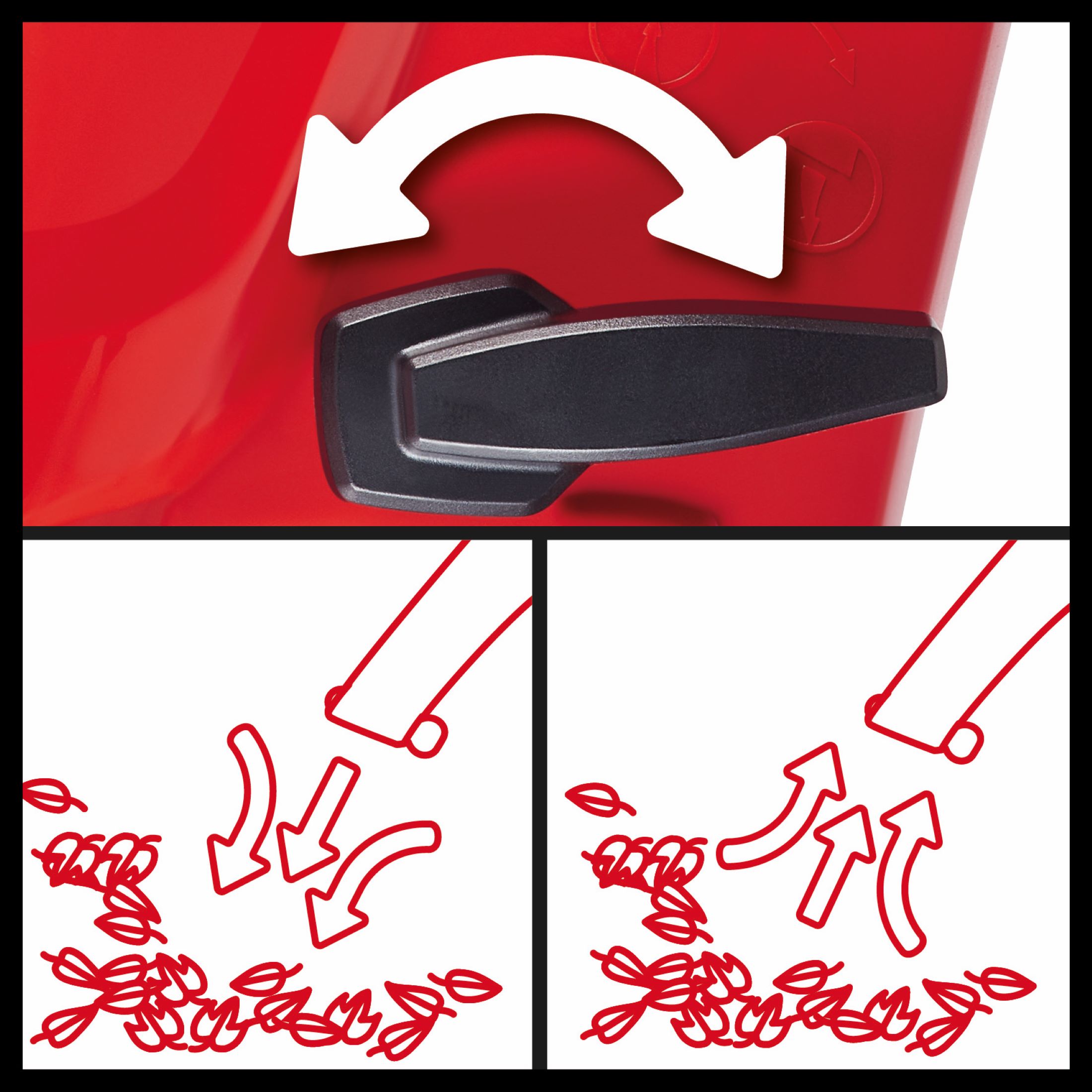 Aspirador soplador de jardín eléctrico 3000 W Rojo / Negro-3